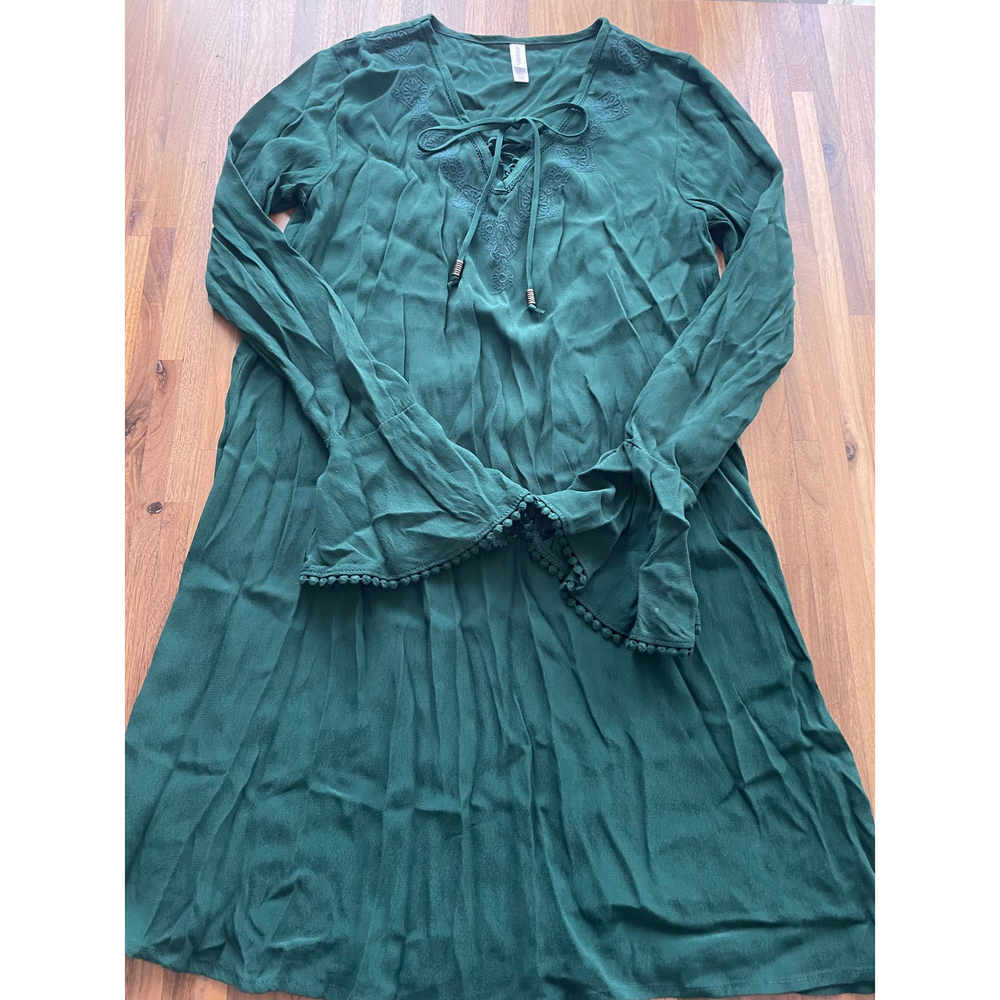 Xhilaration Bell Sleeve Lace-Up Dress